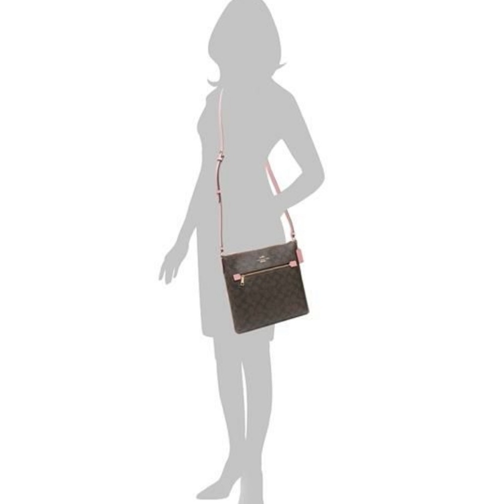 COACH Rowan File Bag In Signature Canvas - Picture 7 of 11